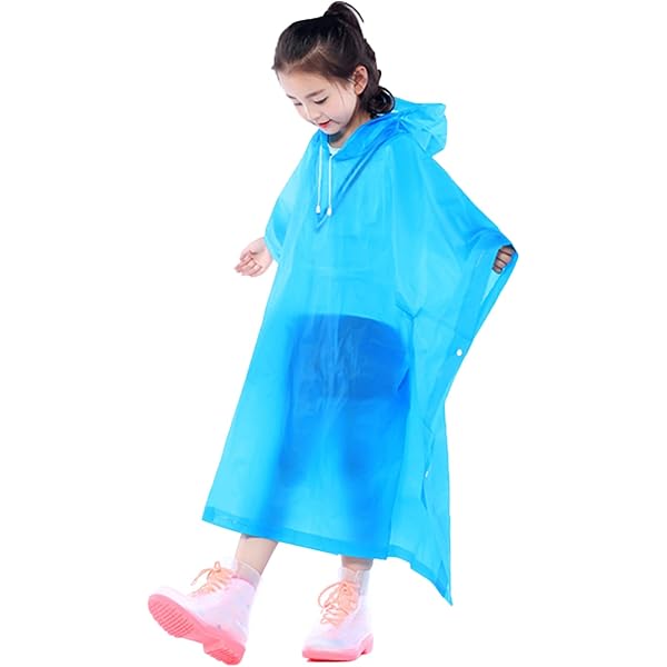 Poncho Antipioggia, In Set Da 20, Mantellina Di Emergenza Con Cappuccio, Per Adulti, Monouso, Unisex, Blu, Relaxdays | Leroy Merlin - Foto 3