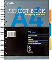 Collins 64PBED Essential A4 New Range Project Book, 250 Pages