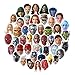 Price comparison product image Marvel Cartoon Laptop Stickers Sheet 49-Piece Waterproof Skateboard Pad MacBook Car Snowboard Bicycle Luggage Décor (Marvel)