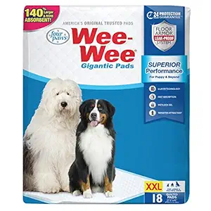 Four Paws Wee-Wee Pads, Gigantic, 18-Pack