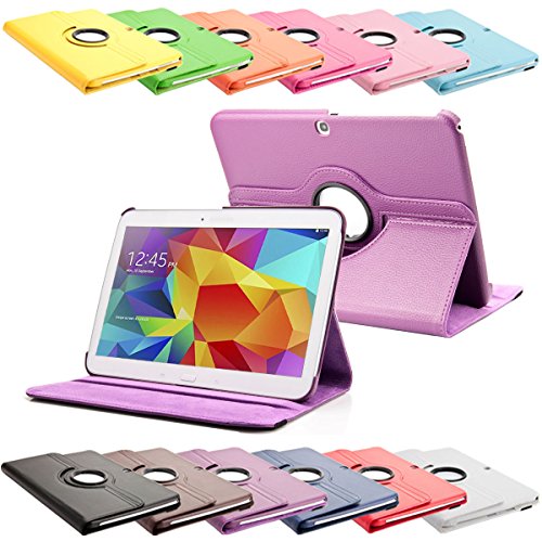 SVS-Trade 360   Tab4 10 1 Standtasche f  r SAMSUNG GALAXY TAB 4 10 1 SM-T530   T531   T535 H  lle Schutz Etui Tasche Cover  Lila 