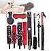 Produktbild Wanfor 10 stücke BDSM Bett Bondage Set Kit Fesseln Kragen Peitsche Knebel Cuffs Kinky Fetisch Spielzeug SexToy