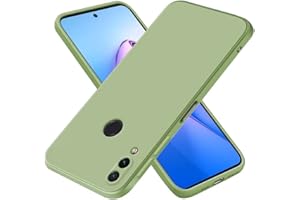 EASSGU Funda para Redmi Note 7 (6.3" Inches), Carcasa de Silicona Suave de TPU - Verde Matcha