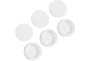 Qrity 20 Pezzi Tappi Copriforo 18mm in Plastica, Tappi per Fori di Perforazione, Bianco, Coperture Decorative per Cassetto, Armadio, Mobili