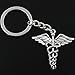 Produktbild Schlüsselanhänger Schlüsselkette Tür Schlüssel Heroldstab Symbol Arzt Apotheke Anhänger