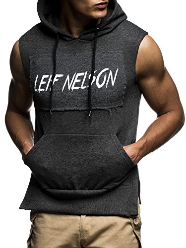 LEIF NELSON GYM Herren Fitness Weste Trainingsweste LN01023 - 2