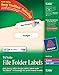 Produktbild White File Folder Labels 30/Sheet 50 Sheets/Box