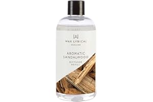 Wax Lyrical Reed Diffuser Refill, Aromatic Sandalwood, 200ml, Multi, One Size