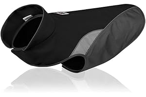 Tineer Reflective Vest Waterproof Pet Dog Puppy Outdoor Jacket Clothing Warm Winter Dogs Clothes Coat for Small Medium Large Vest Jacket Coat (S, Black)