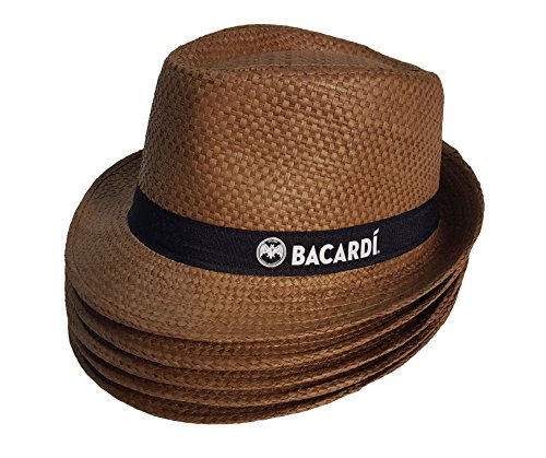 Preisvergleich Produktbild Original Bacardi Strohhüte 5 Stück / / Strandhut, Partyhut, Sonnenhut, Srohhüte f. Junggesellenabschiede Partys zu Silvester