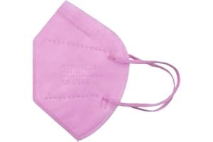 Media Sanex 25 Stück Atemschutzmaske FFP2 Mundschutz Maske perfekt für Mund- und Nasenschutz Schutzmaske Atemschutzmaske 5-lagig einzeln verpackt verschiedene Farben (Light Pink)