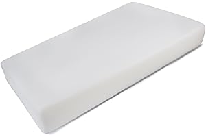 PEKITAS - Colchón 3D Cuna 60 x 120 cm,10 cm Grosor Real, Transpirable Anti-ahogo, Funda con Cremallera Desenfundable y Lavable, Interior Espuma Dureza 20 para Bebes