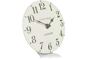 ART MARKETING OloreHome Thomas Kent Arabic Mantel Clock Limestone 15cm