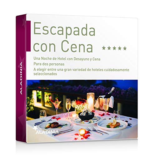 ALADINIA Box Caja Regalo Pack Escapada con Cena para Dos con Validez Ilimitada | Más de 140 Opciones para Elegir en España y Andorra