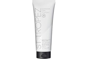 St.Tropez Gradual Tan Firming Lotion, Medium/ Dark Shade, Sun Kissed Glow Self Tan Moisturiser, 5 Skincare Benefits, Vegan, Natural & Cruelty Free, 200 ml