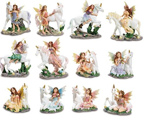 Set of 12 °Féé Unicorn Figurine 8 cm