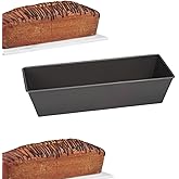 Yapışmaz Dikd&ouml;rtgen Baton Kek ve Ekmek Kalıbı &ndash; 30 cm Uzunluk, Dayanıklı Metal, Fırın Dostu, Profesyonel Kullanıma Uygun, Siy
