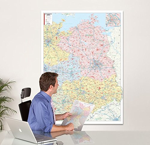 BACHER Postleitzahlenkarte Nord - Ost, Maßstab 1:350 000, Papierkarte gerollt: Brandenburg - Berlin, Mecklenburg-Vorpommern, Sachsen-Anhalt, Freistaat ... Ortsteile mit der Sterndarstellung. BACHER Postleitzahlenkarte Nord - Ost, Maßstab 1:350 000, Papierkarte gerollt: Brandenburg - Berlin, Mecklenburg-Vorpommern, Sachsen-Anhalt, Freistaat ... Ortsteile mit der Sterndarstellung.