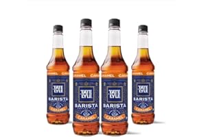 Tate & Lyle - Caramel Syrup - Fairtrade Syrup Set, Vegan and Vegetarian Friendly - Caramel Syrup for Coffee, Cold Drinks and Hot Drinks - Produced in the UK - 4 x 750ml
