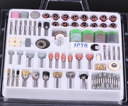 SPTA 216tlg Zubehörset fur Dremel,Proxxon Dremel Kabelgebundenes Multifunktionswerkzeug Schleifen, Schleifen, Polieren–3mm Schaft - 3