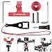 Produktbild Actionkamera Fahrrad Halter Set Aluminium Fahrrad Befestigung Kit, Sitzhalterung + Actioncam Klemmbolzen Halte + Zubehör für GoPro Hero5/4/3+/3/Session SJCAM Xiaomi Yi + GoPro ähnliche Actioncam- Rot