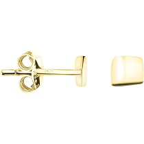 SOFIA MILANI Damen Ohrstecker 925 Silber – Quadratisches Design, Vergoldet, Nickelfrei, In Geschenkbox