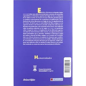 Edición y literatura en España (siglos XVI y XVII)