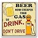 Produktbild 2 x Funny Bier Vinyl Aufkleber Aufkleber Laptop Reise Gepäck Auto Ipad Schild Fun # 4450 - 15cm/150mm Wide