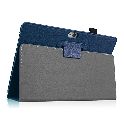 Fintie Huawei MediaPad M2 10.0 Hülle – Slim Fit Kunstleder (Folio) Schutzhülle Tasche Case Cover mit Auto Sleep Wake up / Standfunktion und Stylus-Halterung für Huawei MediaPad M2 10 Zoll (25,4 cm) LTE / WiFi Tablet-PC, Marineblau - 8