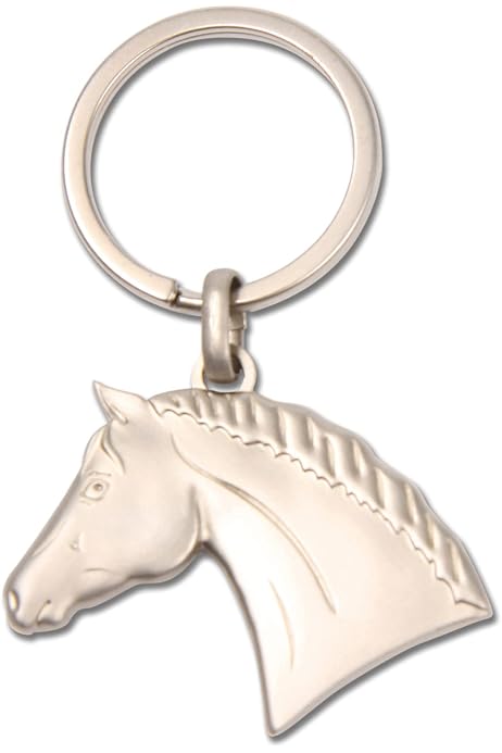WALDHAUSEN Schlüsselanhänger – Trabendes Pferd, Detailreiches Reitsport-Accessoire