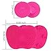 Makeup Brush Cleaning Mat, ESARORA Makeup Brush Cleaner Pad Set of 2 Cosmetic Brush Cleaning Mat Portable Washing Tool Scrubber Suction Cup (Pink) by Esarora