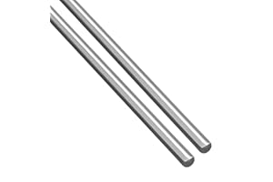 GOONSDS 7075 Barra De Torno De Barra De Aluminio Redonda Sólida 500Mm / 19.68 Pulgadas,Diameter 14mm 2pcs