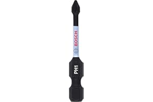 Bosch Accessories Impact Control 2608522480 Embout de vissage PH1 (50 mm, tige hexagonale, Pick and Click, accessoire visseuse à percussion)