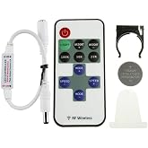 Lighting EVER Le mini 6 A uzaktan kumanda i&ccedil;in tek renkli LED şerit, RF dimmer 12 V DC LED Lichtstreifen, kablosuz Controller