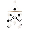 Baby Crib Mobile Wooden Wind Chime Bed Bell,Neutral Baby Crib Mobile,Baby Mobile for Crib,Handmade Baby Mobile,Panda Baby Ceiling Mobile Baby Nursery Decoration