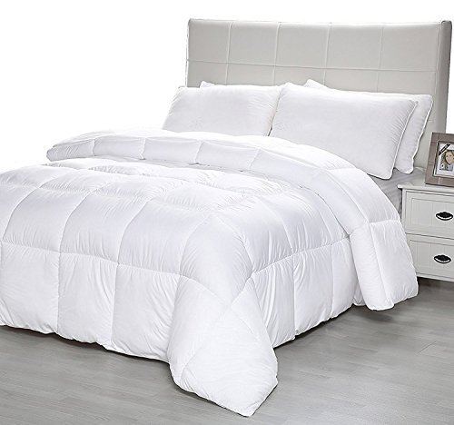 The Duck And Goose Co Microfibra abajo alternativa colcha edredón 300 GSM All Season premium calidad de hotel mid-weight por el Pato y Ganso Co, Microfibra, Blanco, Matrimonio doble