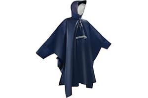 E EASTSTORM Poncho Antipioggia Impermeabile, mantella antipioggia Riutilizzabile, Impermeabile Portatile con Cappuccio per Adulto, Uomo e Donna, per Campeggio, Trekking, Pesca, Caccia, Escursione