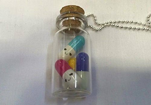Happy Pills Emo Gothic Lolita Necklace Pendant