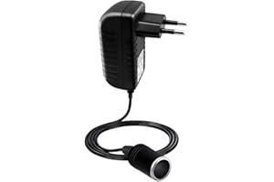 Digit.Tail AC à DC 12V/3A 36W Adaptateur Converter [110V - 240V vers 12V] Prise d’Allume-Cigare de Voiture Socket Transformateur Convertisseurs pour Auto Enregistreur Vidéo/Cameras, DVR, GPS