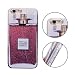 Produktbild iPhone 6S Hüllen, MingKun Transparent TPU Bling Glitzer TPU Kreativ Parfüm Handyhülle für iPhone 6S 6 Glänzend Treibsand Pattern Silikon Weich Case Cover Dynamisch Flüssige Fließend Schutzhülle - Weiß Perfume bottle