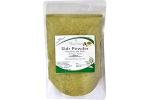 Yauvanya Sidr(Ziziphus jujuba) Puder, 100 % natürlich, mildes Haarreiniger, Sidr(Ber) Blätter für die Haarpflege, 100 g, Qasil-Blätter