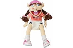 ZEMI Jeffy Puppet Plush Toy Doll,Game Jeffy Plush Cosplay Toy,Mischievous Funny Puppets Toy,For Birthday Party Favor Christmas Halloween-Feebee