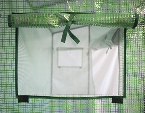 Windhager Tomatengewächshaus, Pflanzhaus mit Schrägdach Stecksystem, grün, 200-170 x 195 x 60 cm, 06812 - 4