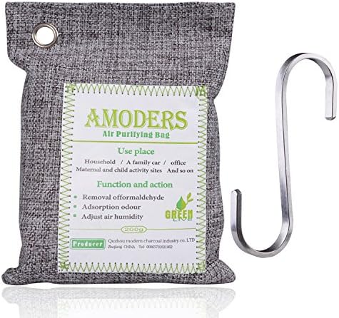 Bamboo Air Cleaner,Vanyda Air Purifier Freshener Cleaner Charcoal Crisper Refrigerator Remove Odor Box,Portable Air Freshener The Original Ecological Bamboo Activated Carbon Air Purifier &amp; Dehumidifier, Removes Odors, Allergens &amp; Air Pollutants | Free of toxins, chemicals &amp; artificial fragrances for refrigerators, freezers, cupboard, car, shoes, kitchens, basements, bedrooms (200gx1)