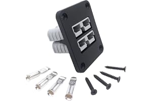 Offgridtec 90A Dual SB50 Anderson infälld monteringsram, IP65 vattentålig, högkvalitativ plast, 12 V-24 V DC Anderson pluggmo