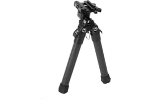 ‎XAMOREST XAMOREST SBP-DP Kohlefaser Zweibein, Picatinny & Arca-Swiss-Doppelklemmung, 360° Schwenk & ±45° Neigungseinstellung, 3 teilige Beine Gewehr Zweibein
