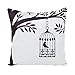 Produktbild vibola New Fashion Tinte Malerei Vogel Leinen Cute Bäume Kissenbezüge Wholesales Rayon Kissen Sofa Taille Überwurf Kissenbezug Home Decor Kissenbezug Fall, baumwolle, a, 18*18