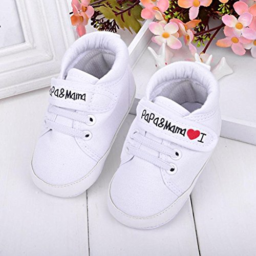 Auxma Niedlich Kind Baby Säugling Junge Mädchen weiche Sohle Kleinkind Schuhe Leinwand Sneak - 3