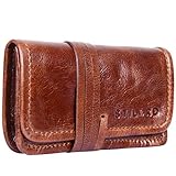 Tabaktasche Leder Braun glänzend Stilord "Flavio"