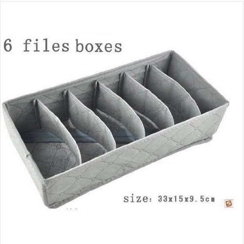 3 Stücke ein Satz, faltbarer Kasten / Bamboo Charcoal Box Faser Lagerung für Büstenhalter, Unterwäsche, Krawatte, Socken - 3